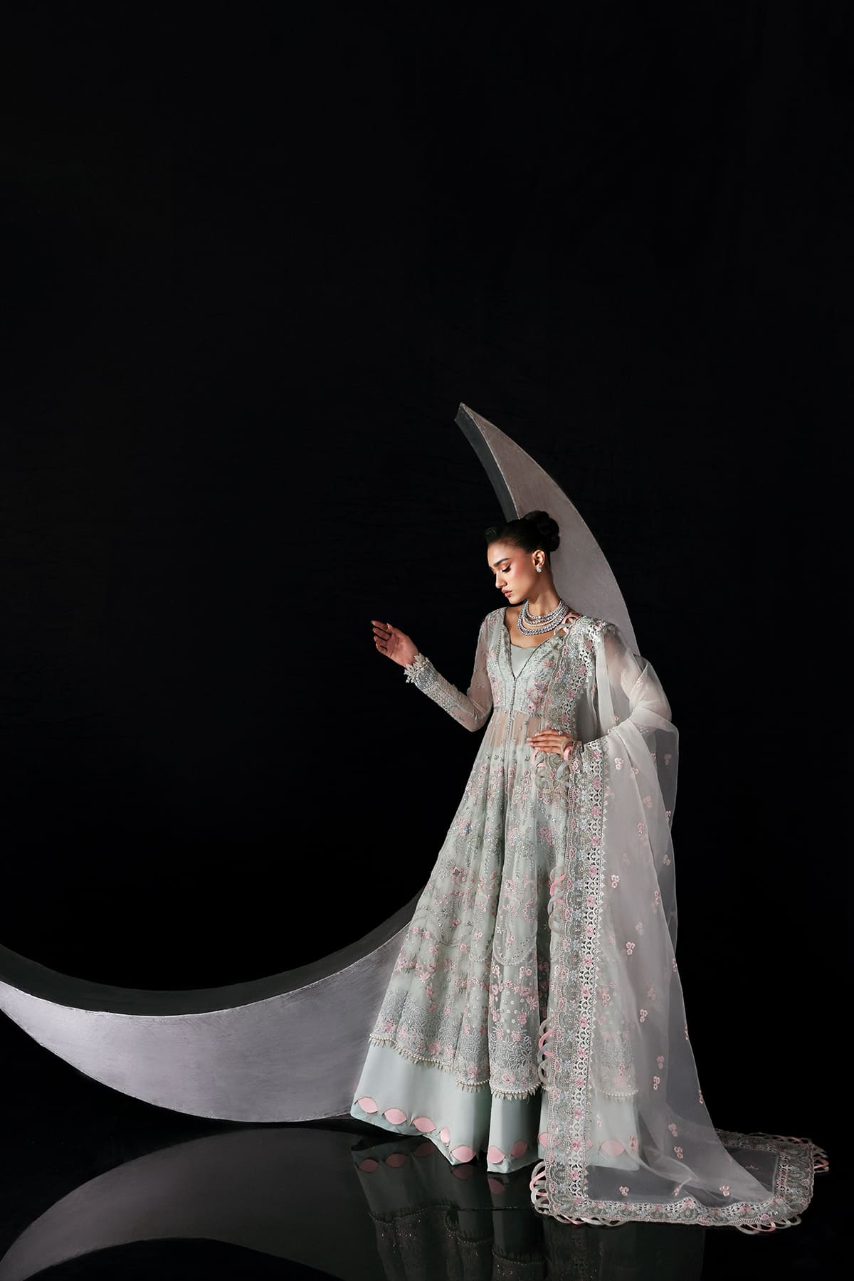 Verae pale aqua kalidaar, reference outfit photograph 4 — Made by Mairaz reproduction