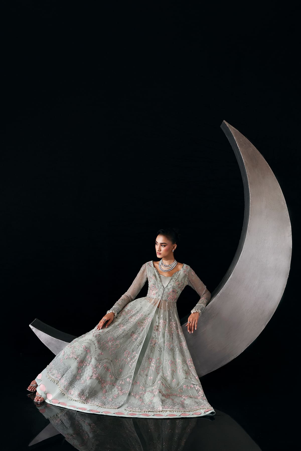 Verae pale aqua kalidaar, reference outfit photograph 6 — Made by Mairaz reproduction