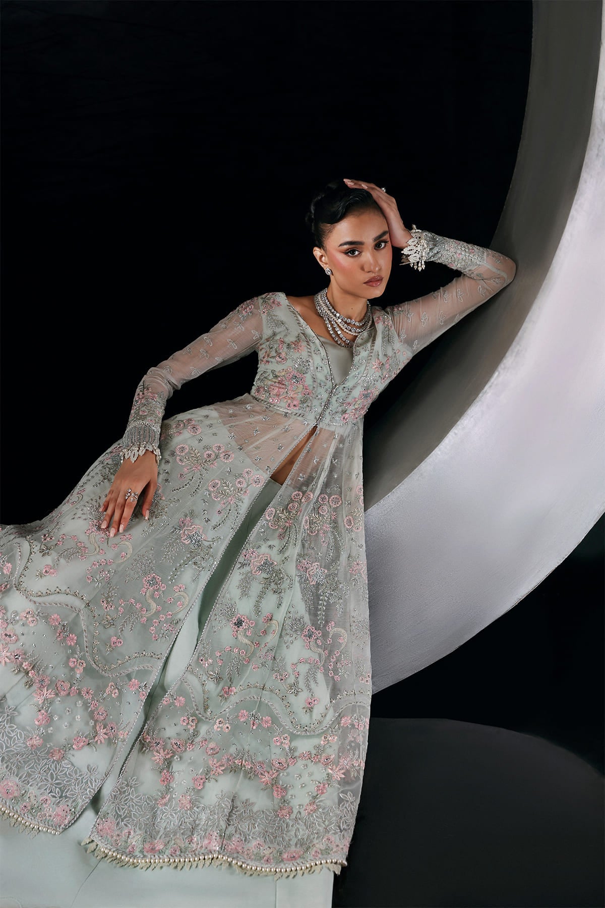 Verae pale aqua kalidaar, reference outfit photograph 7 — Made by Mairaz reproduction