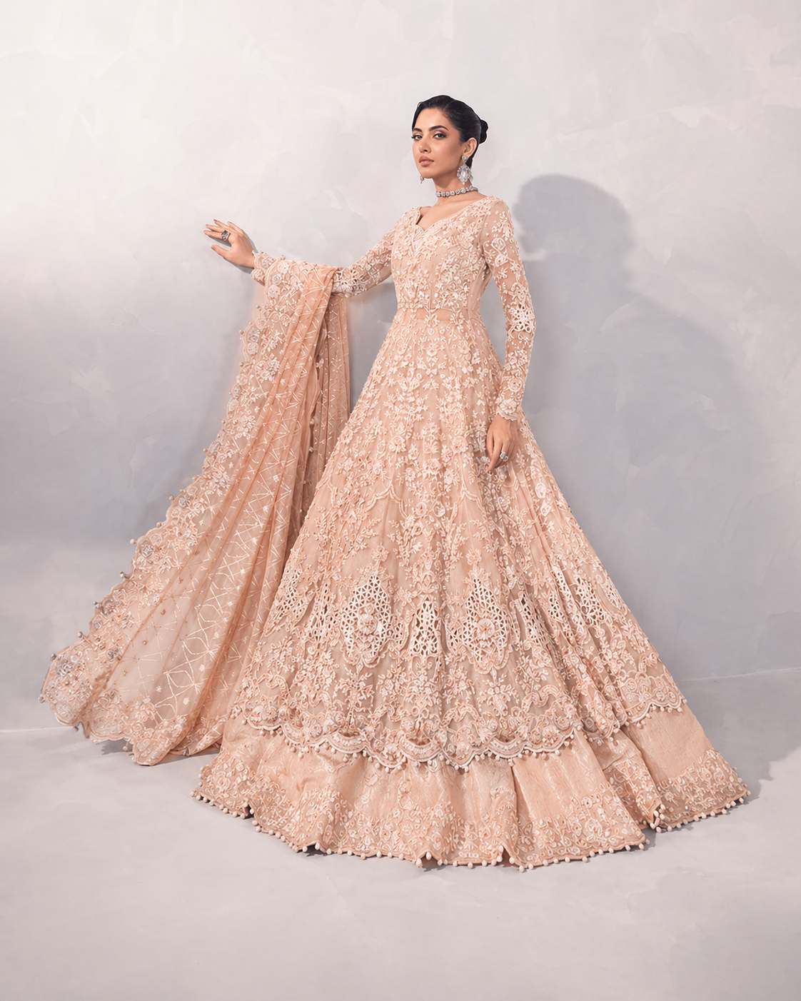 Maria B Bridal Maxi Net Style