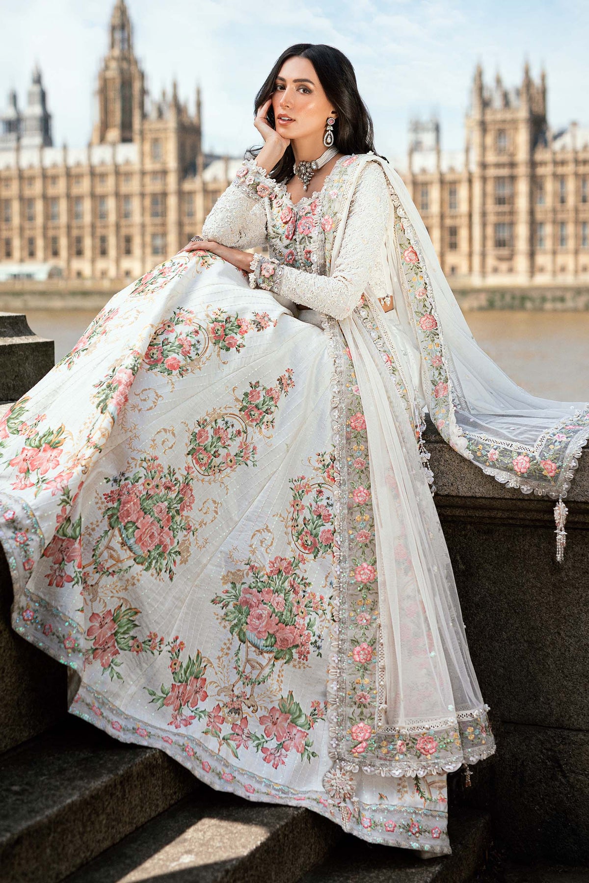 Maria B Floral White Style white floral formal reference by Mairaz