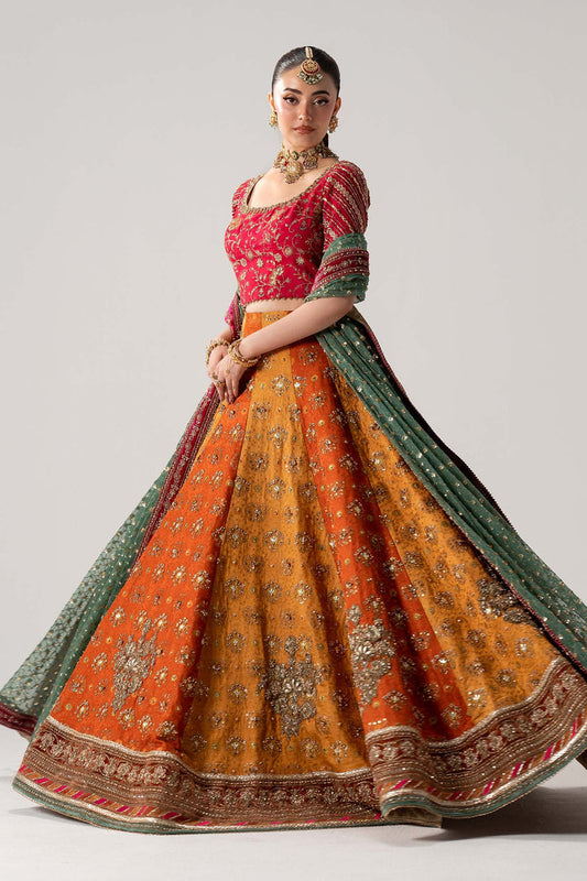 Maria B Merjan Style MC-26V1-14 multicolor bridal lehenga reference view 1