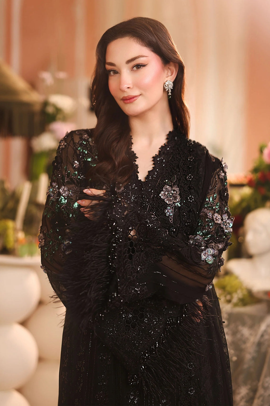 Maria B MPC-26-204 Black Style neckline and embroidery detail