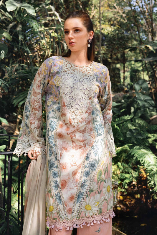 Maria B MPT-2910-B style reference, Pastel Floral Lawn Suit, view 3