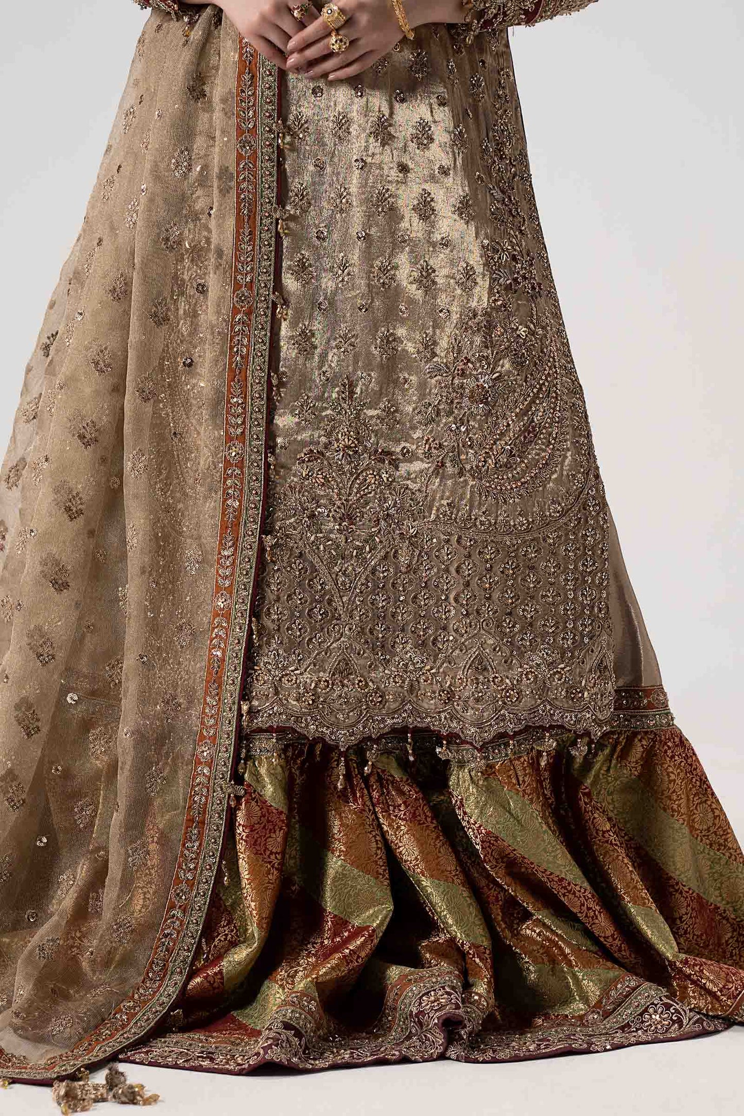 Maria B Zuhal Style MC 26V1 07 embroidery and gharara detail