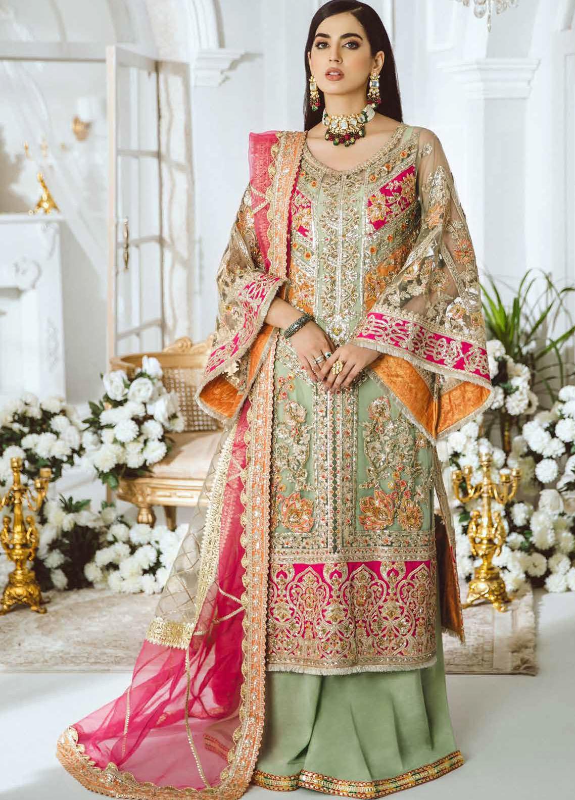 Maryam N Maria Happy Harvest Style — Mairaz Mint Green Salwar Kameez
