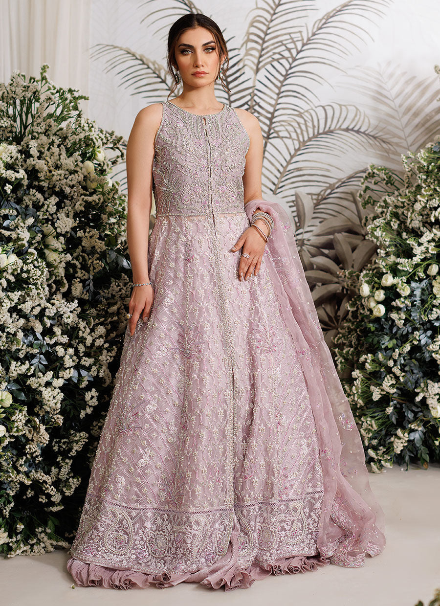 Farah Talib Aziz Iris Style — Mairaz Mauve Wedding Maxi