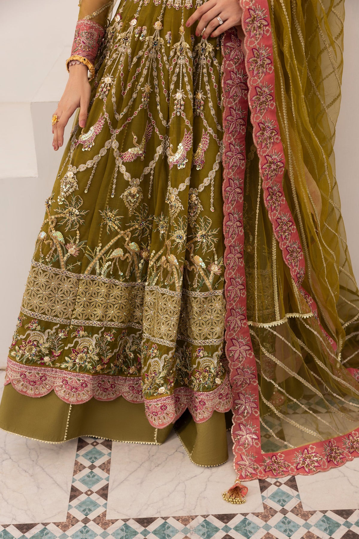 Mirha Imran Hennay — hem and sharara, design reference