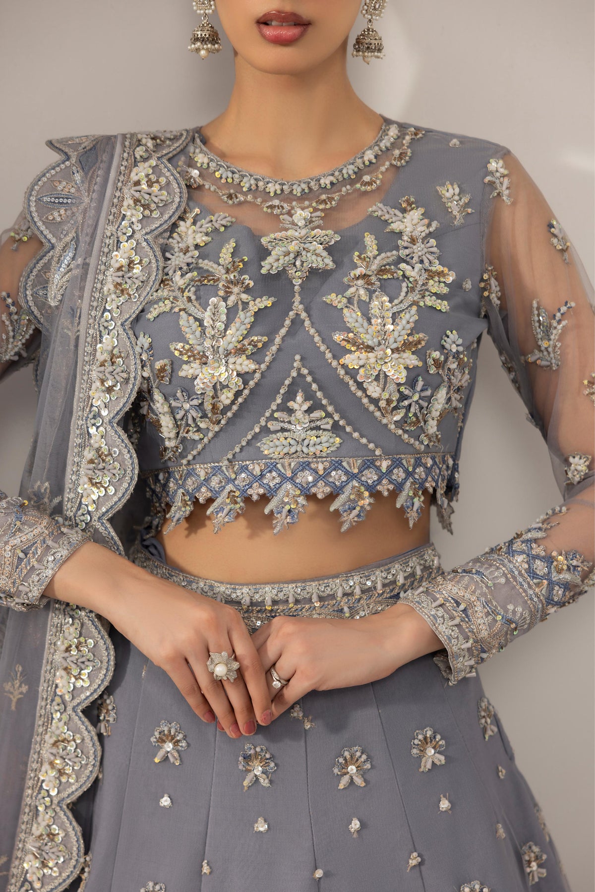 Mirha Imran Neelara — choli work, design reference