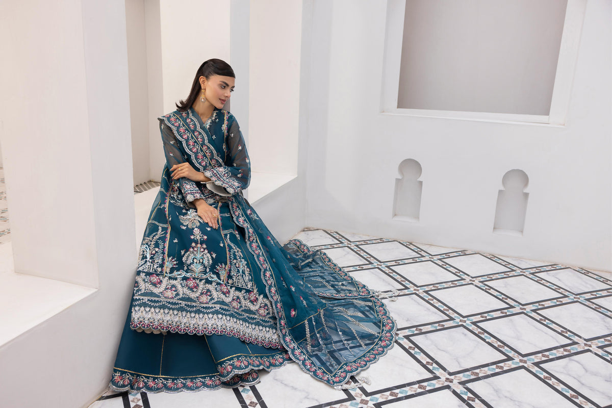Tealeh, made by MAIRAZ — dupatta view, design reference