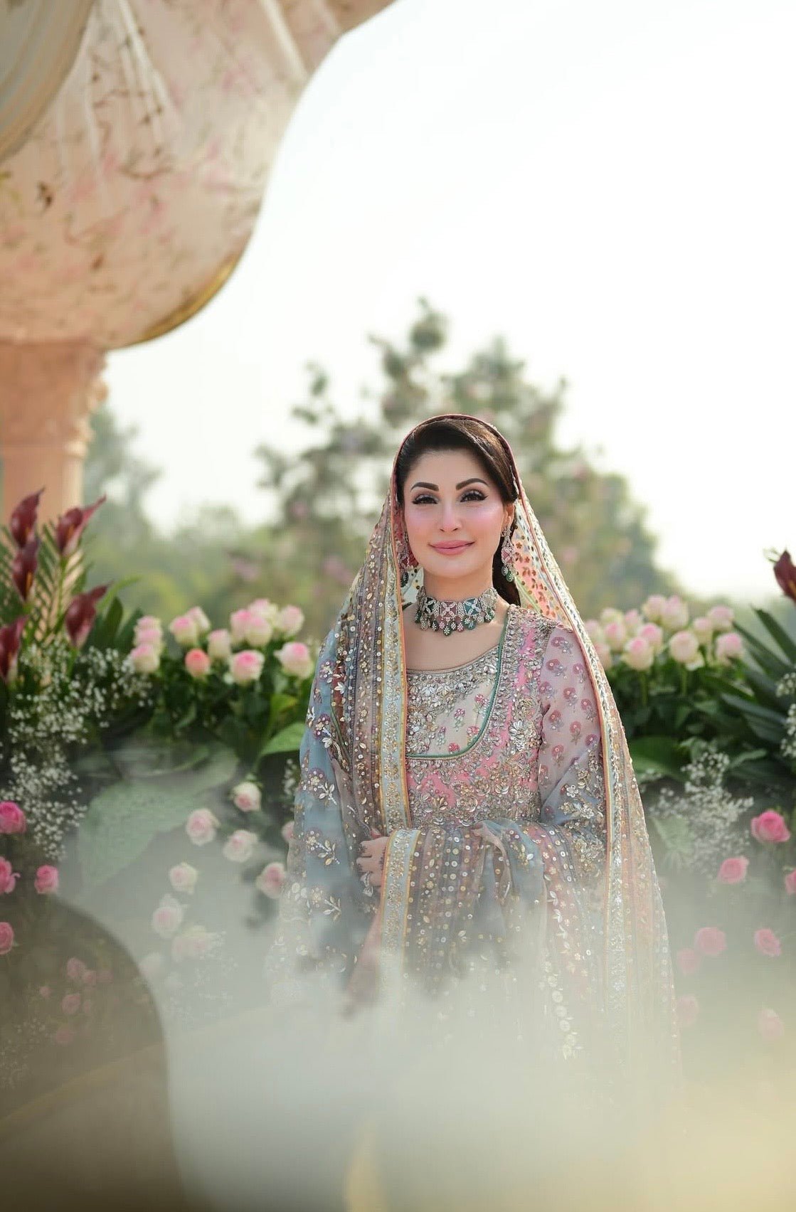Nomi Ansari – Maryam Nawaz Pastel Style, reference image 2