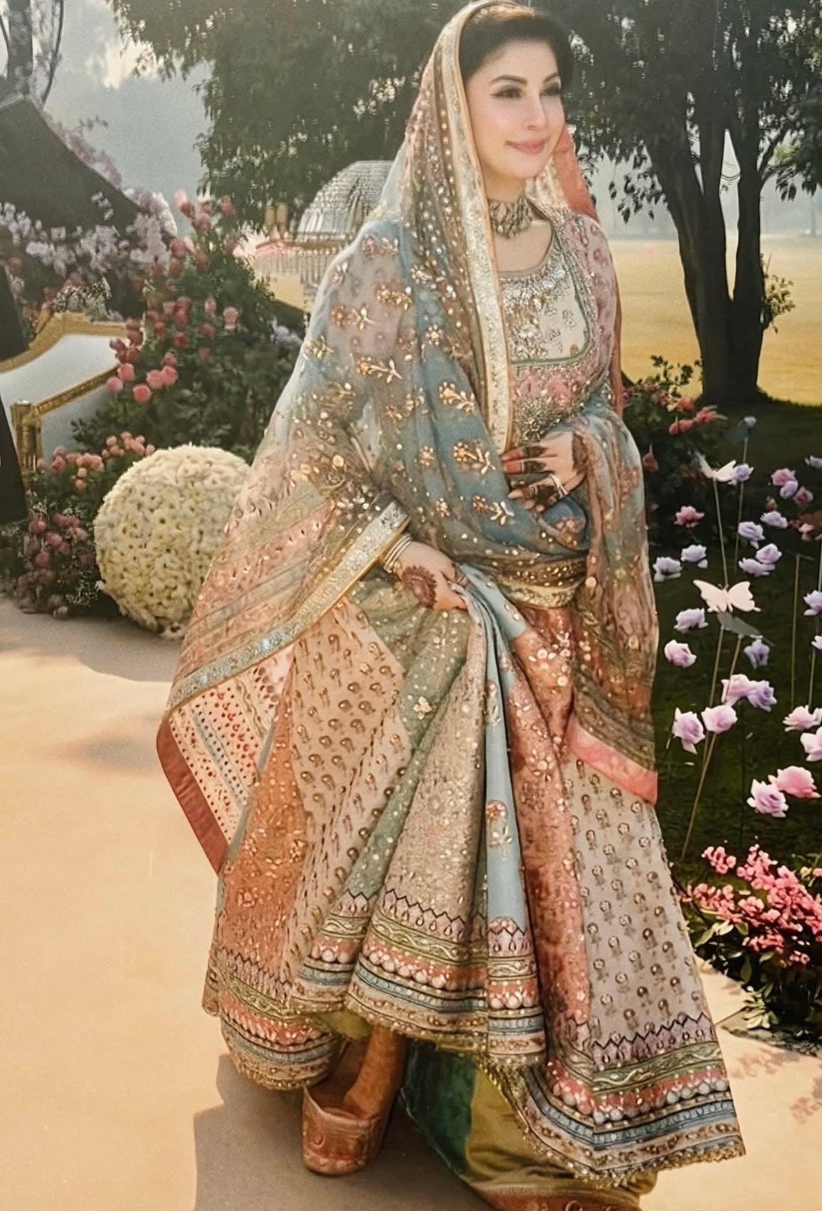 Nomi Ansari – Maryam Nawaz Pastel Style, reference image 5