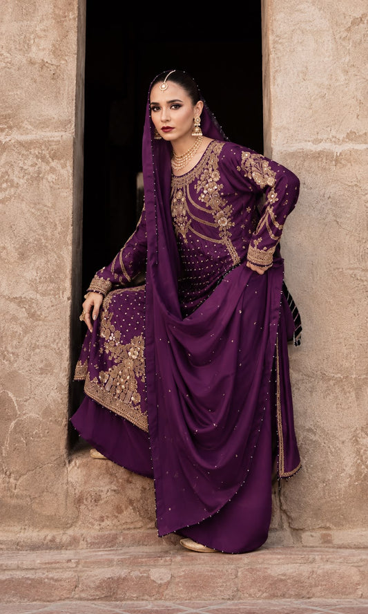 Haseens – Paimana 03 Purple Style — Mairaz reproduction, product view 2 of 2