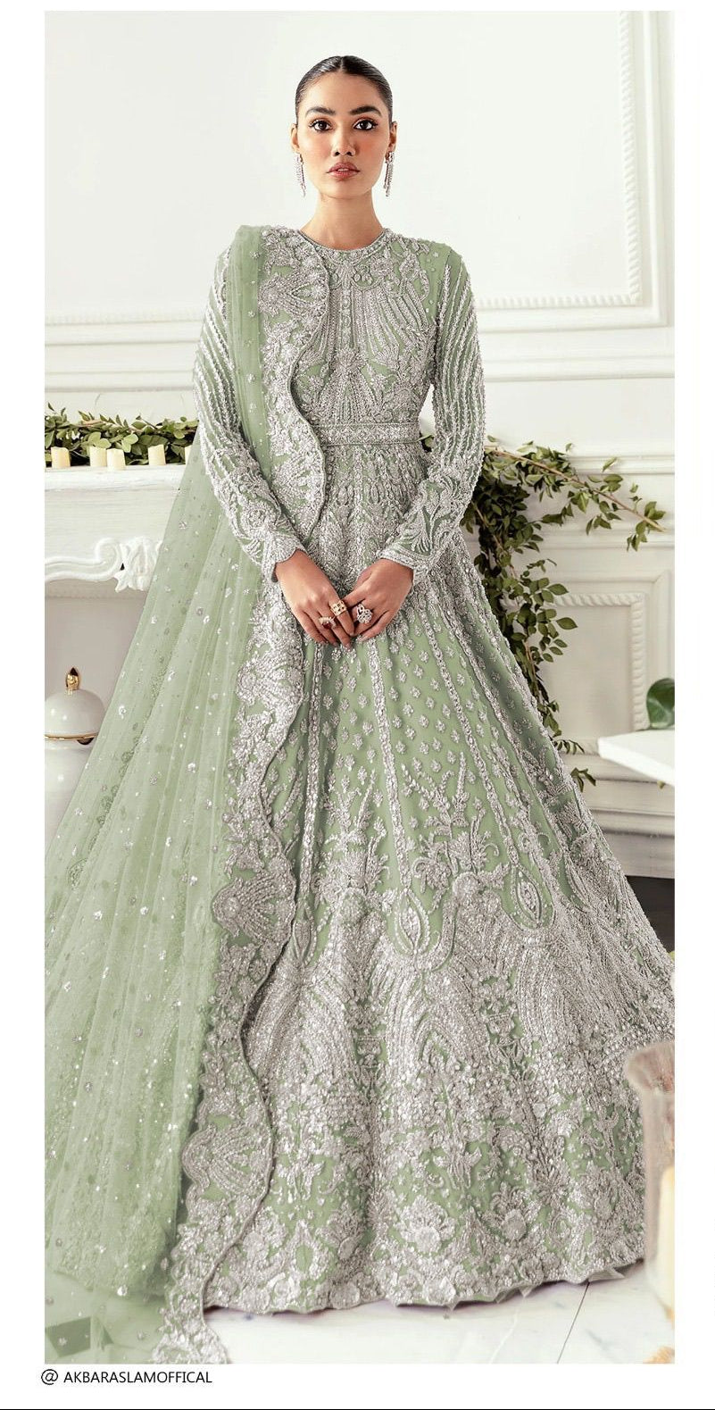 Akbar Aslam Hyacinth AK-02 Style — Mairaz Wedding Maxi