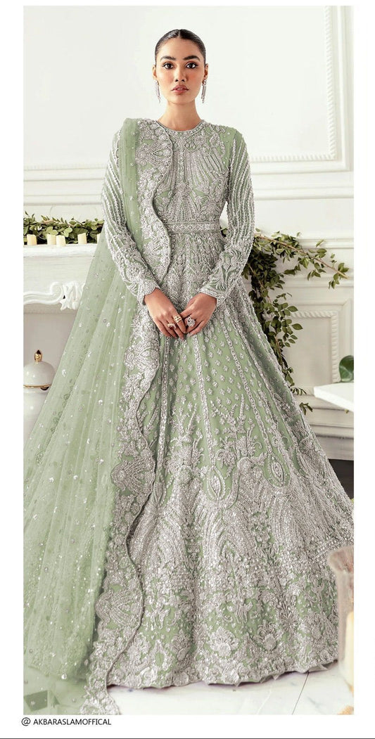 Akbar Aslam Hyacinth AK-02 Style — Mairaz Wedding Maxi
