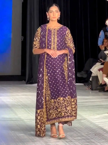 Haris Shakeel – Brides Purple Style, full front view