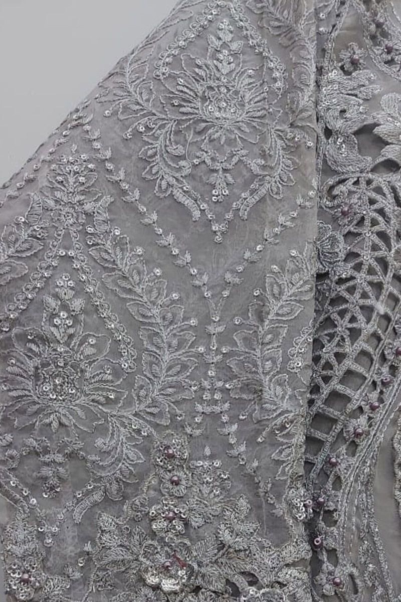 Maria B BD-2108 Style — Mairaz Grey & Lilac Kameez & Trouser