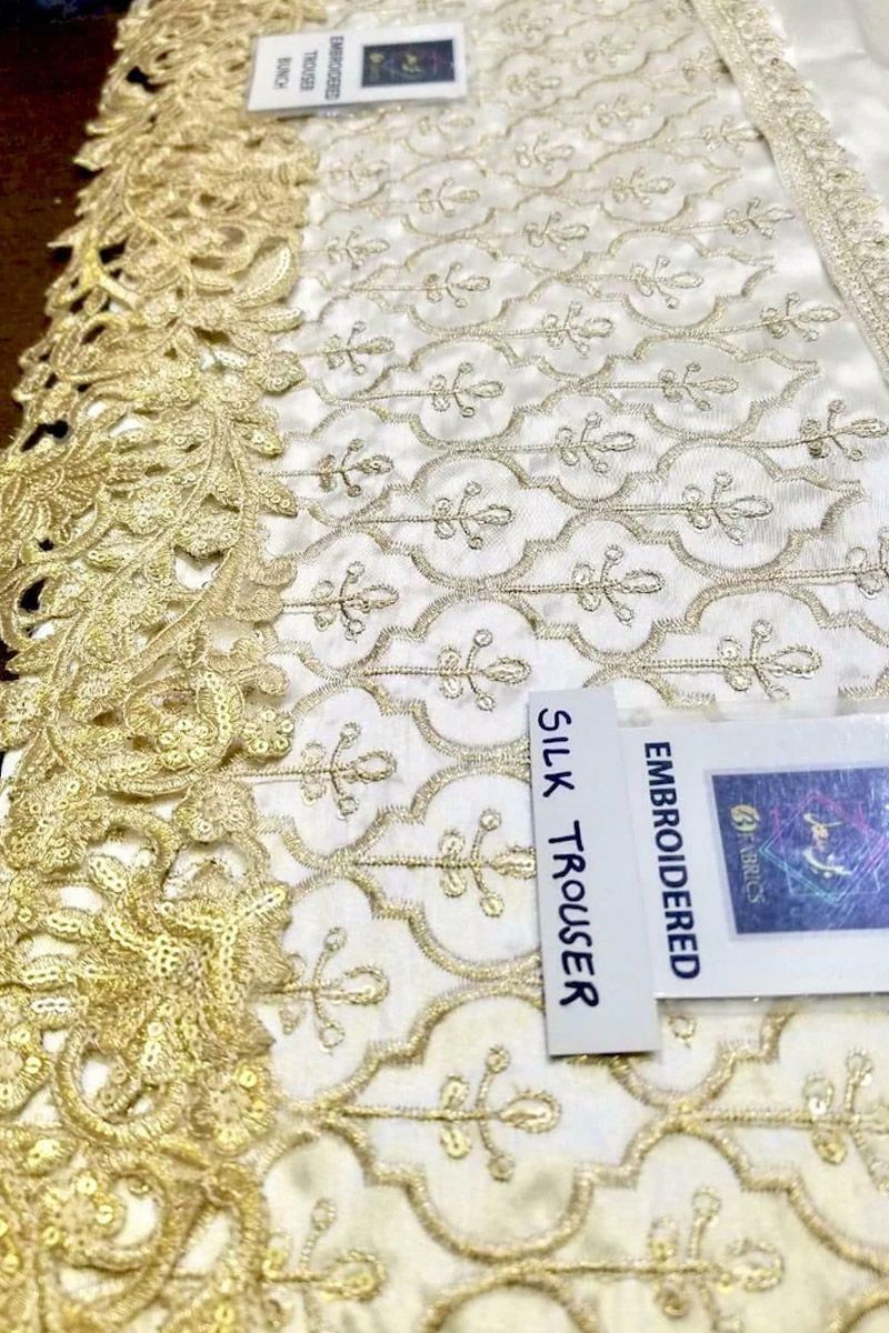 Maria B BD-1708 Style — Mairaz Mustard, Fuchsia & Off-White Gharara