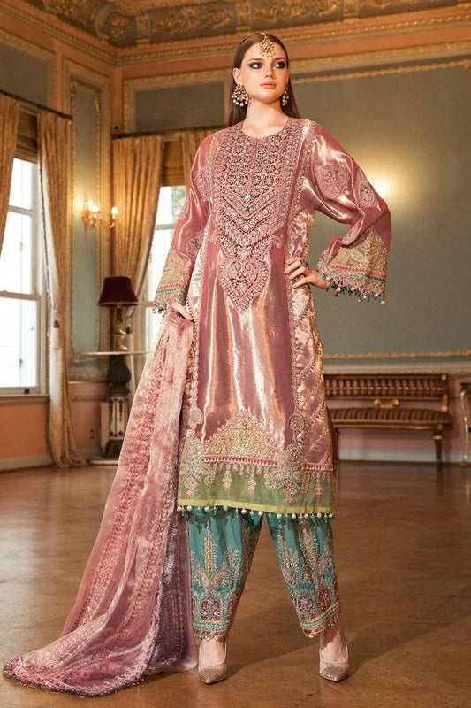 Maria B BD-2008 Style — Mairaz Salmon Pink Maysoori Suit