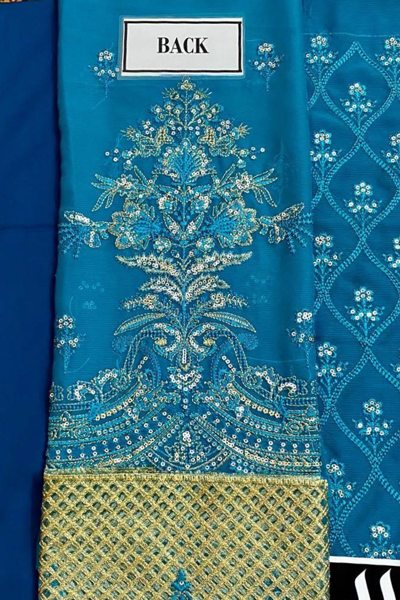 Imrozia Style — Mairaz Green Chiffon Kameez & Trouser