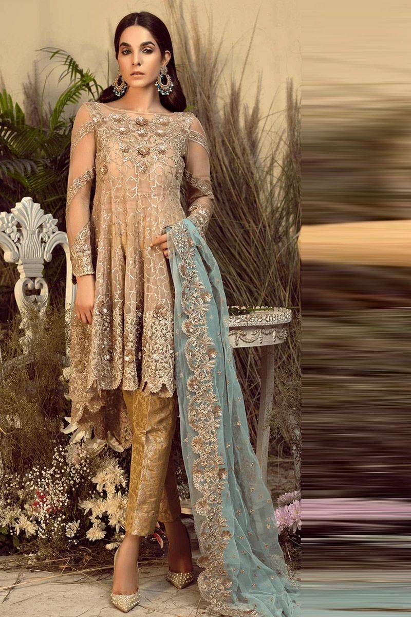 Imrozia Ginger Musk Style — Mairaz Brown Frock