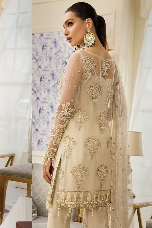Star Du Spectacle Style — Mairaz Beige Salwar Kameez