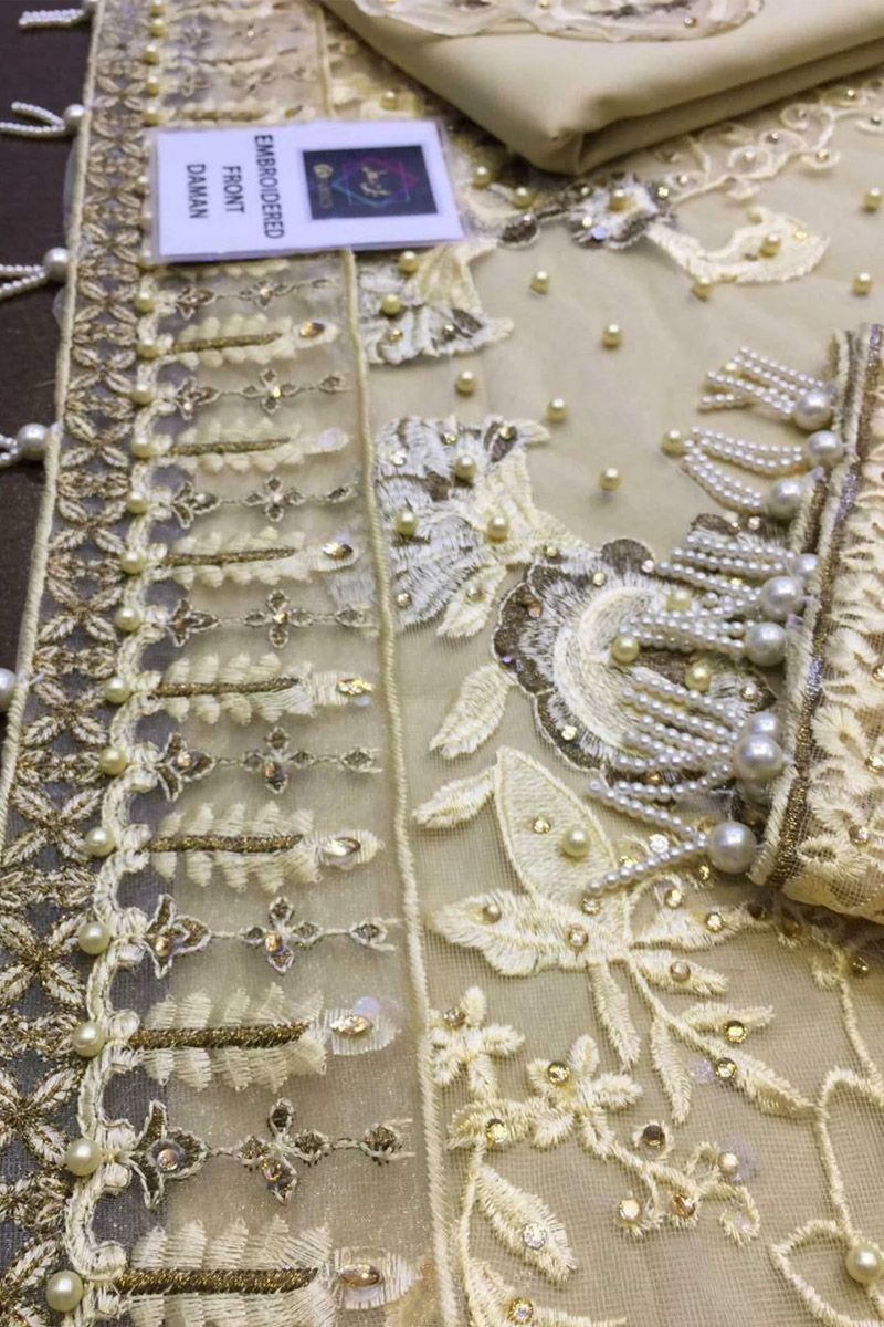 Star Du Spectacle Style — Mairaz Beige Salwar Kameez