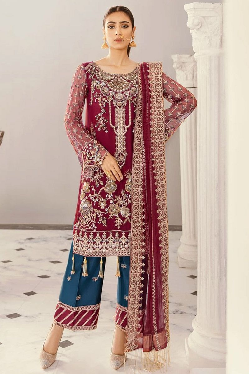 Agave Style — Mairaz Red Salwar Kameez