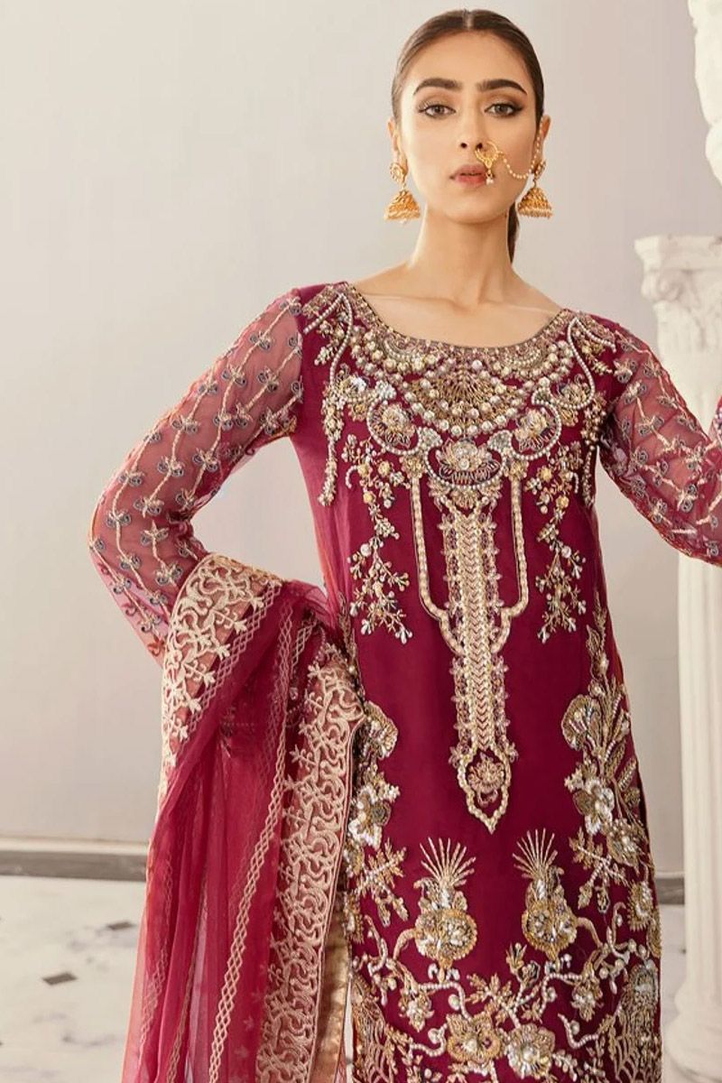 Agave Style — Mairaz Red Salwar Kameez
