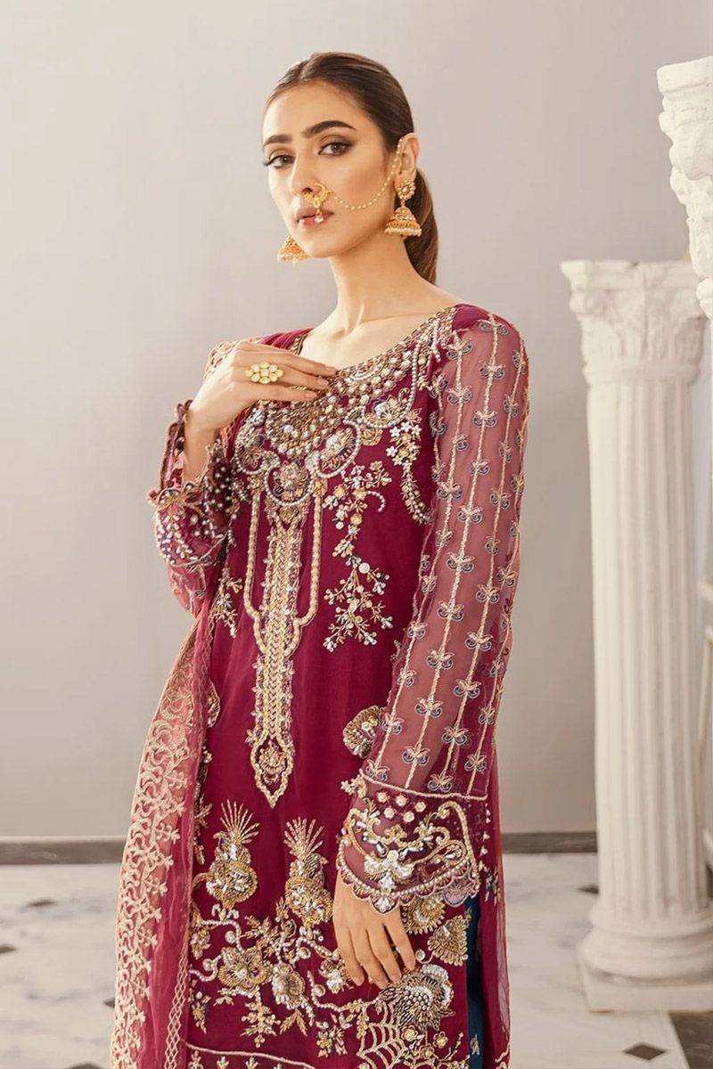 Agave Style — Mairaz Red Salwar Kameez