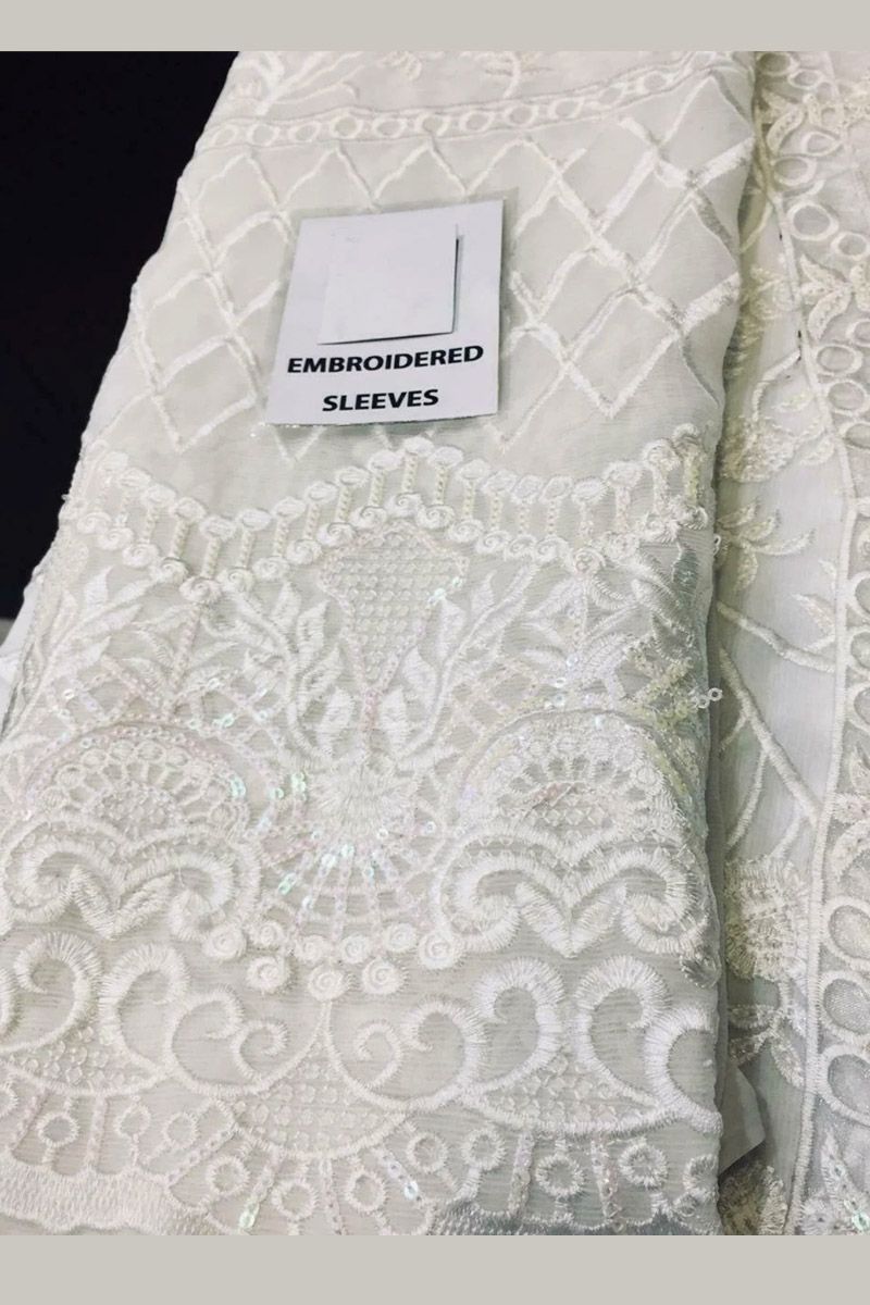 Mairaz White Salwar Kameez