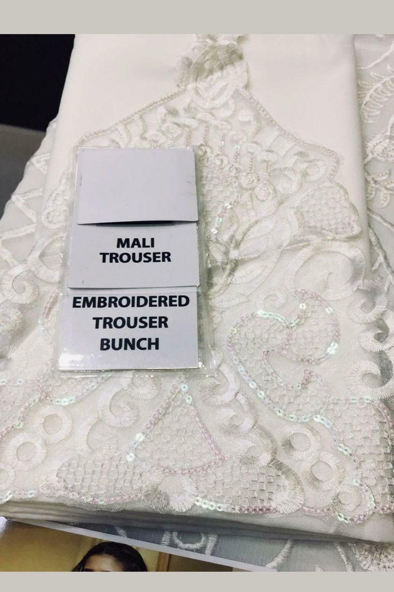Mairaz White Salwar Kameez