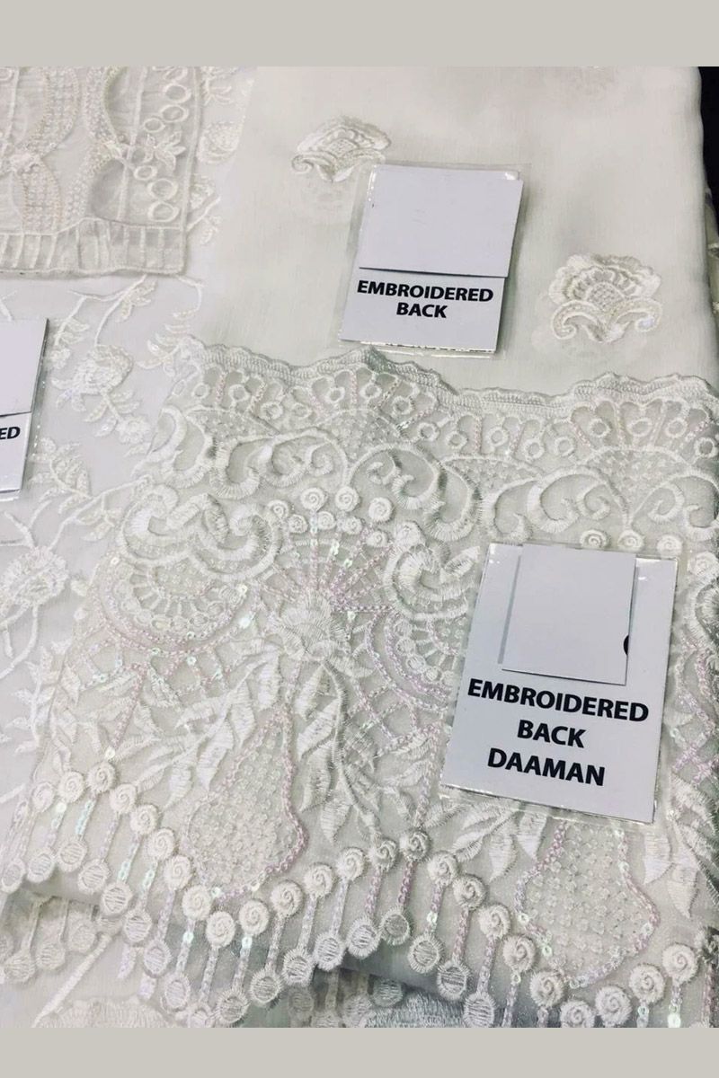 Mairaz White Salwar Kameez