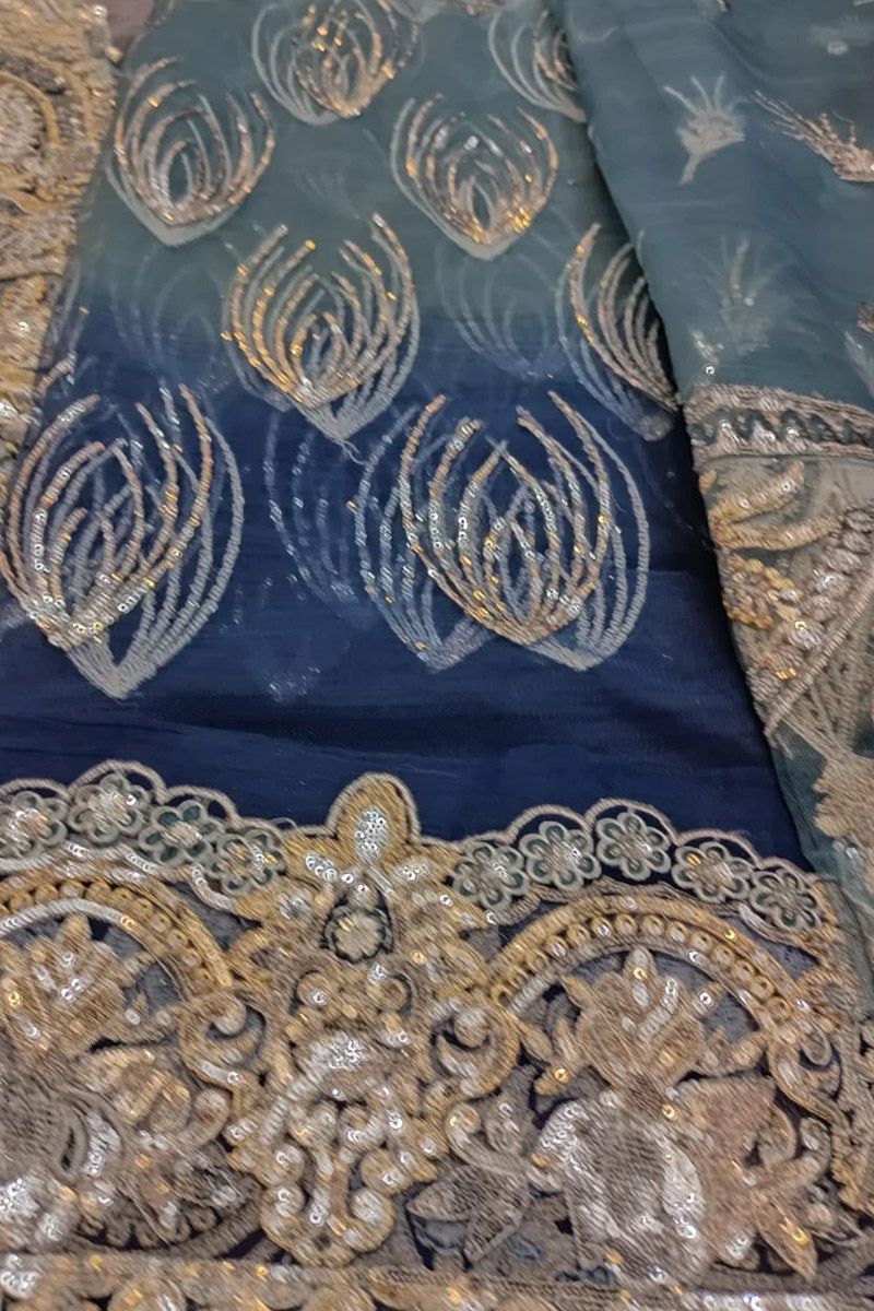Ocean Drift Style — Mairaz Blue Long Frock