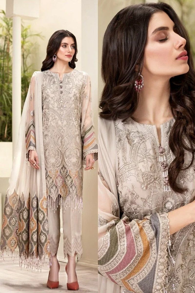 Arezu Style — Mairaz Brown Salwar Kameez