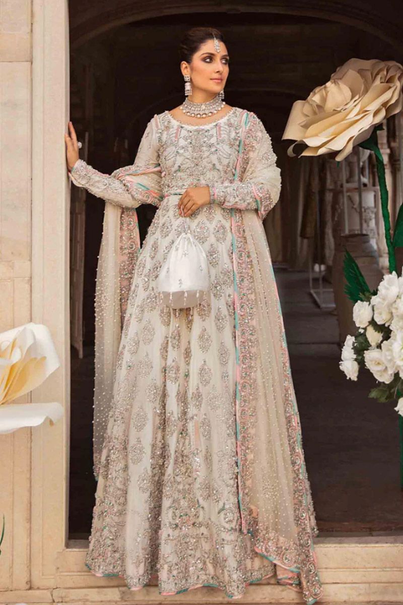 Arushi Style — Mairaz White Long Frock