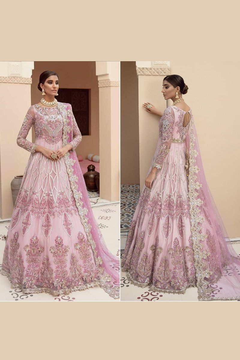 Imrozia IB-13 Style — Mairaz Pink Net Frock