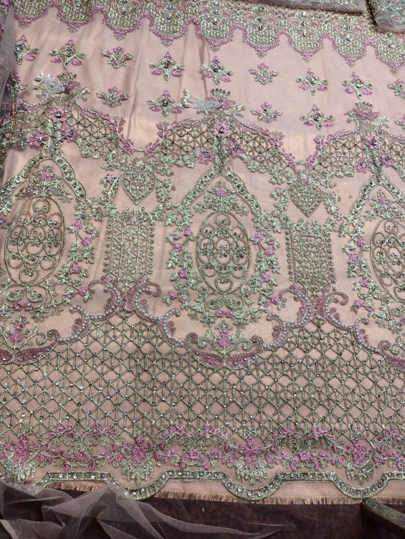Maria B MC-031 Style — Mairaz Tea Pink Wedding Maxi
