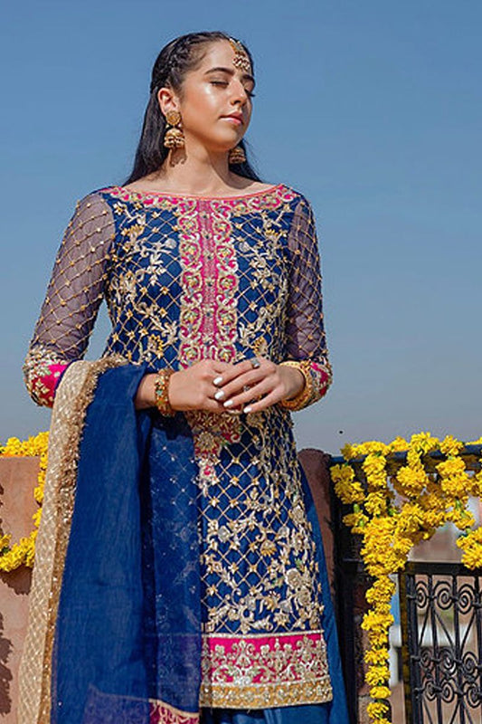 Imrozia Style — Mairaz Blue Three-Piece Suit