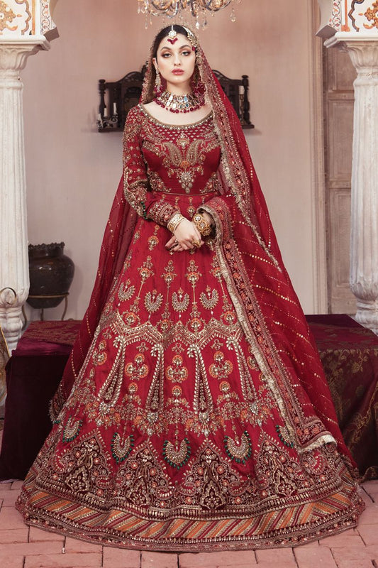 Maria B Style — Mairaz Red Lehenga