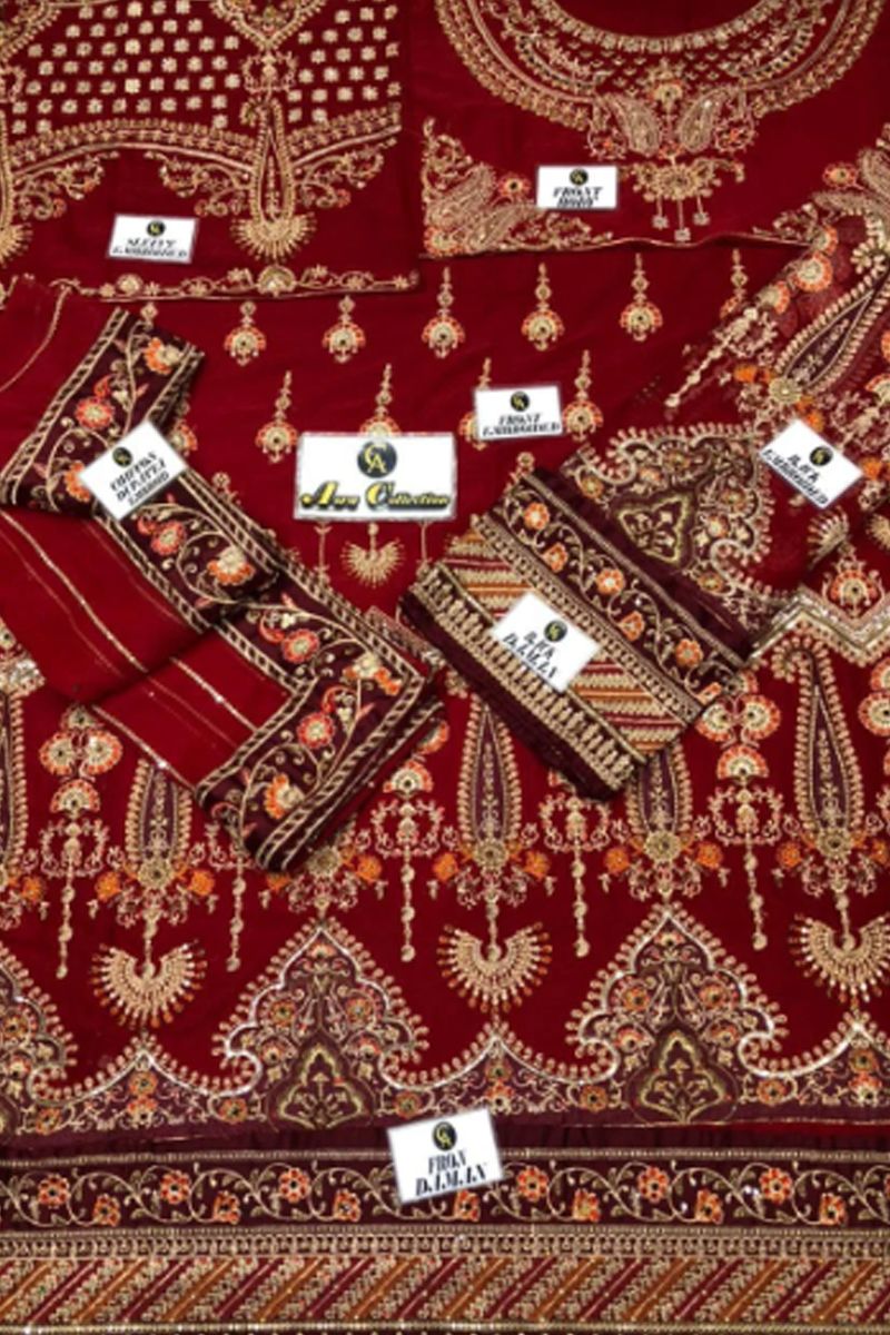 Maria B Style — Mairaz Red Lehenga