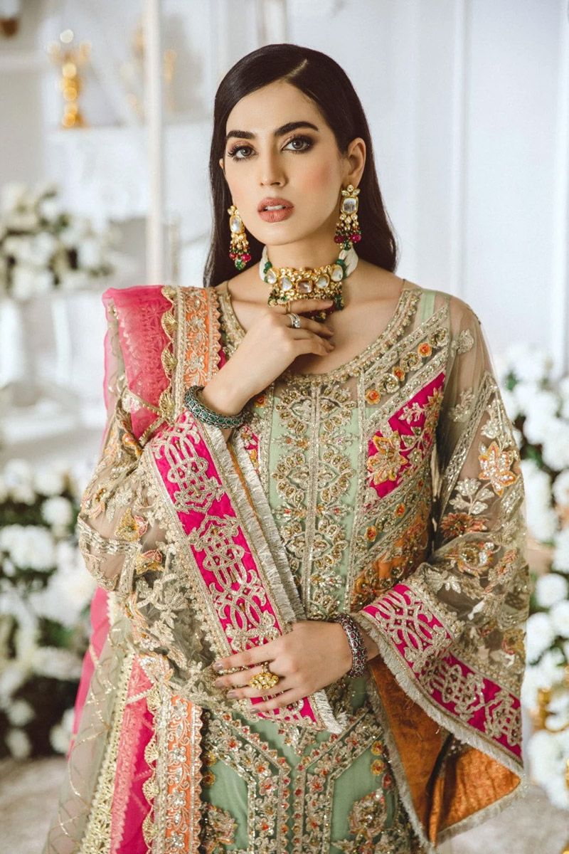 Maryam N Maria Happy Harvest Style — Mairaz Mint Green Salwar Kameez