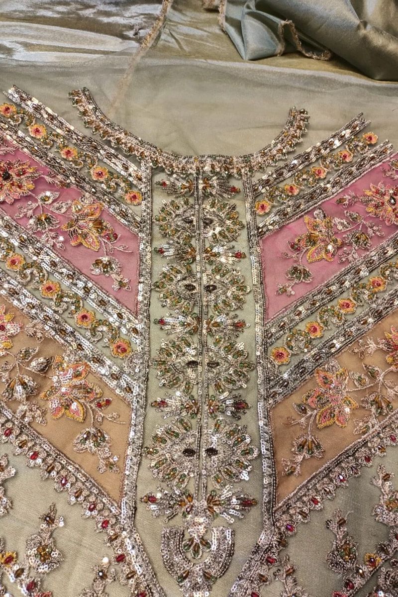 Maryam N Maria Happy Harvest Style — Mairaz Mint Green Salwar Kameez