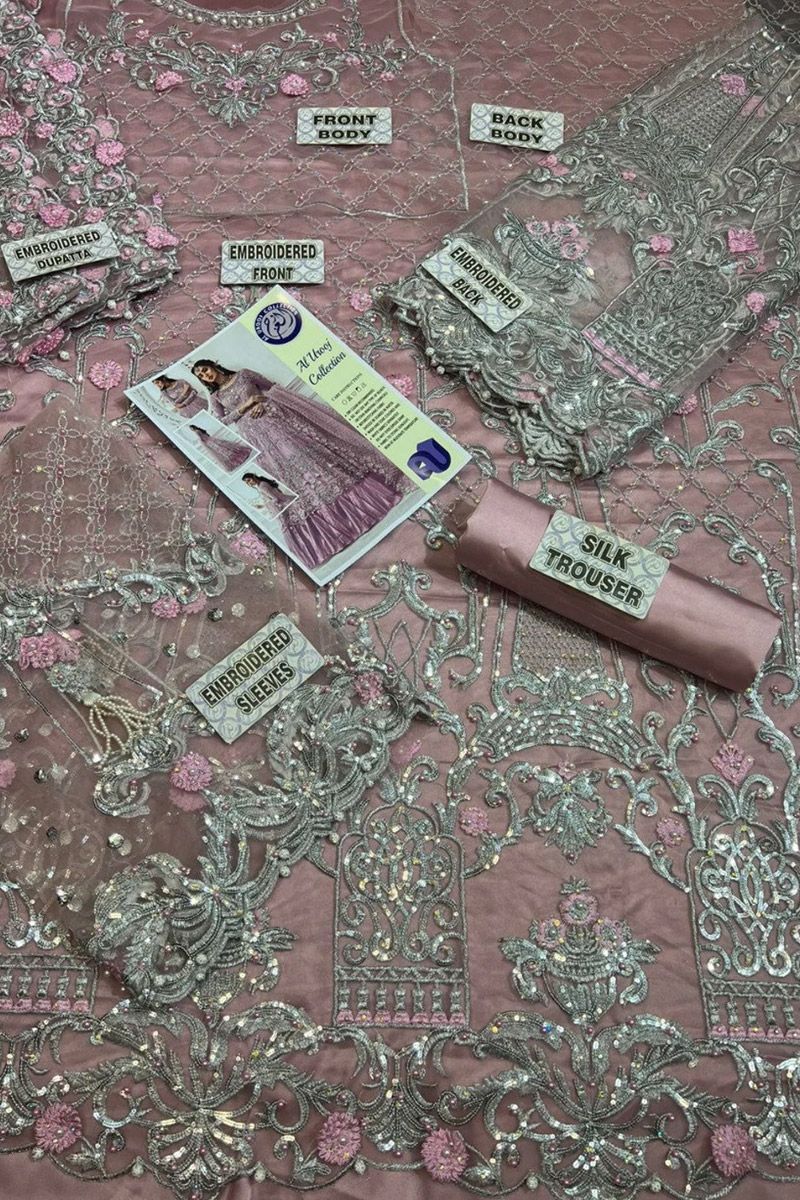 Maria B Ruedad e Sahr-a Style — Mairaz Blush Pink Long Frock