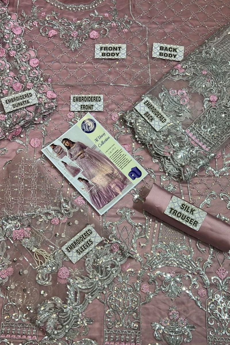 Maria B Ruedad e Sahr-a Style — Mairaz Blush Pink Long Frock