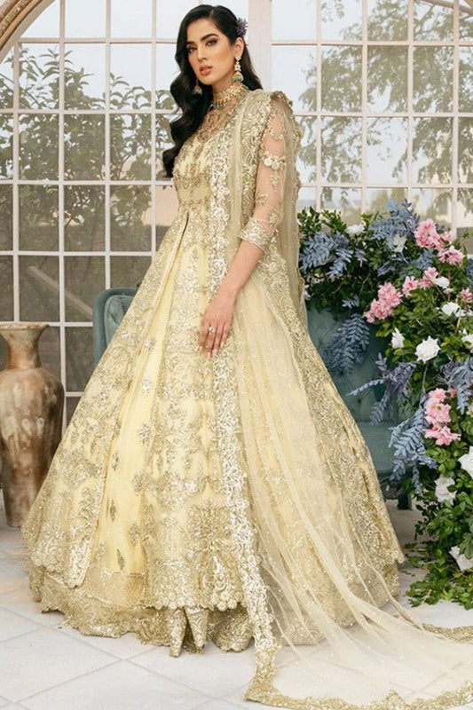 Imrozia Amada Style — Mairaz Gold Net Bridal Frock
