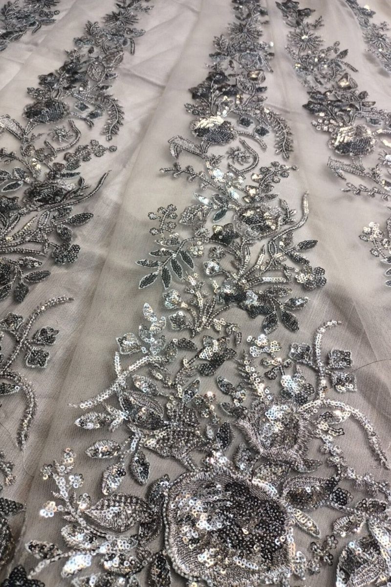 Imrozia Nora Bianca Style — Mairaz White & Silver Lehenga