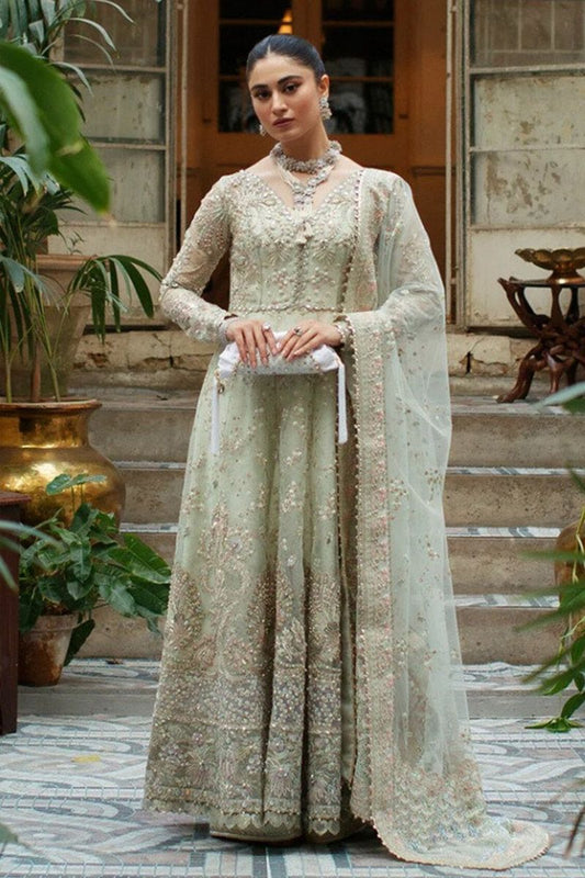 Mushq Jade Doe Style — Mairaz Green Long Frock