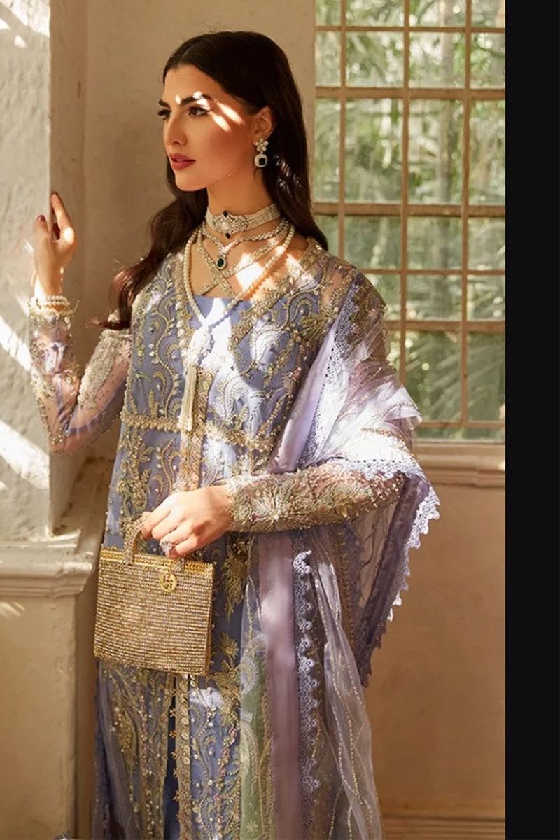 Mushq Zaina Style — Mairaz Purple Three-Piece Suit