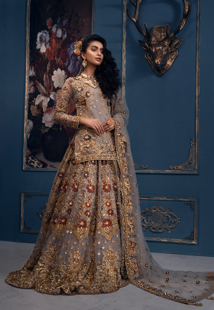 Akbar Aslam Queen Bee U-1403 Style — Mairaz Lehenga